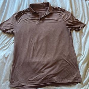 Lululemon Men’s Polo shirt size L Tall heathered red